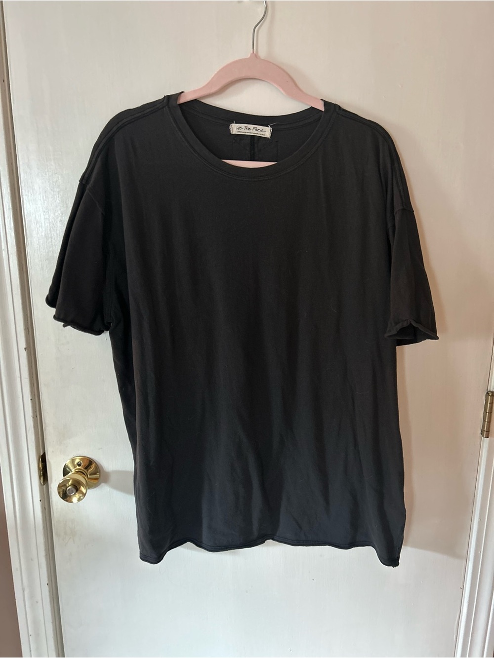 We The Free Black Long Sleeve Crewneck Tee